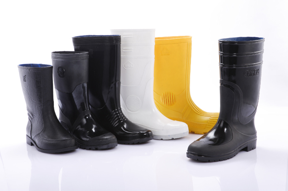Single Color Plastic Rain Boots